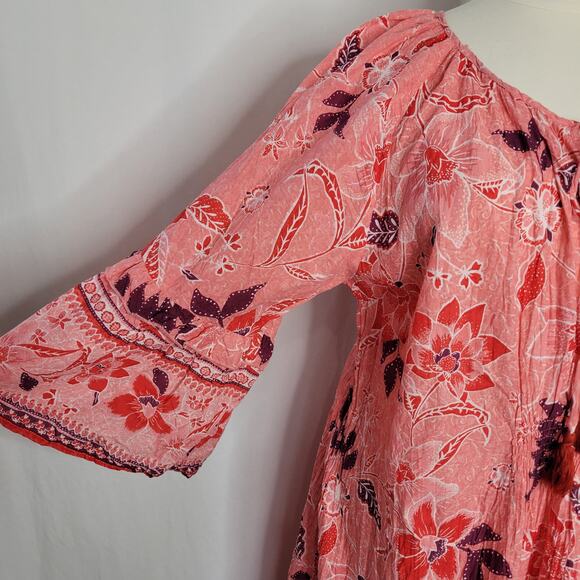 AVENUE Kara Crush Midi Dress Pink Royal Blooms NWT Plus Size 20W - Picture 7 of 11